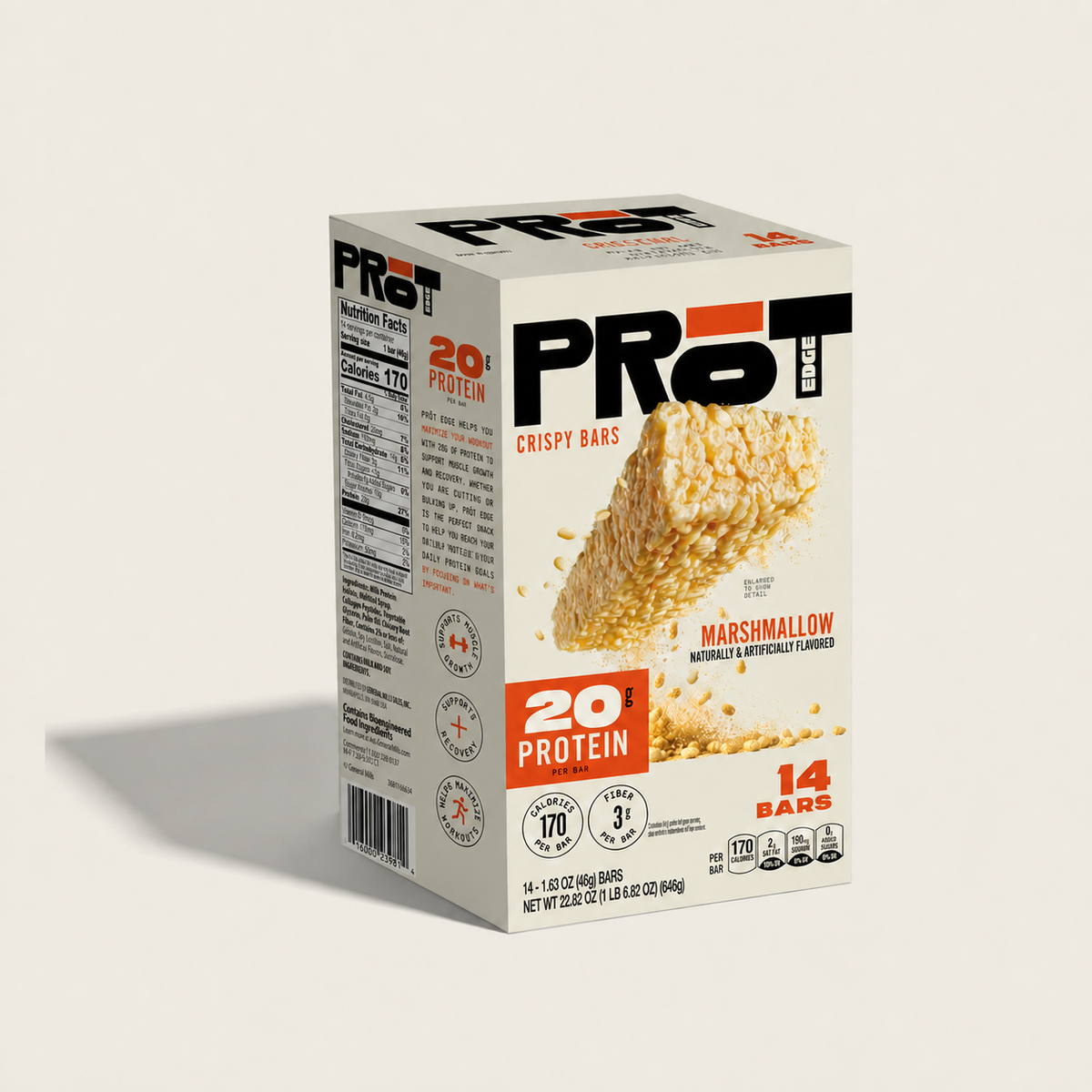 Box of Prot Bars with nutritional information